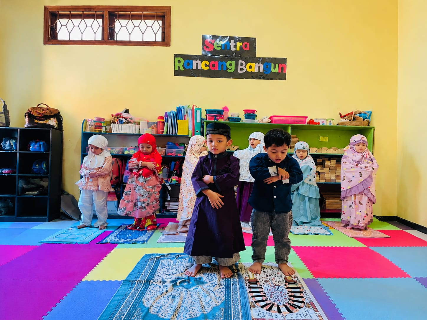 Kegiatan Sentra Ibadah kelas Play Group TKIT Adzkia Plus